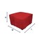 Eevelle Meridian Square Table Set Cover, Red, 66 in L x 66 in W x 25.5 in H MDTSQCM-RED - alternate 1